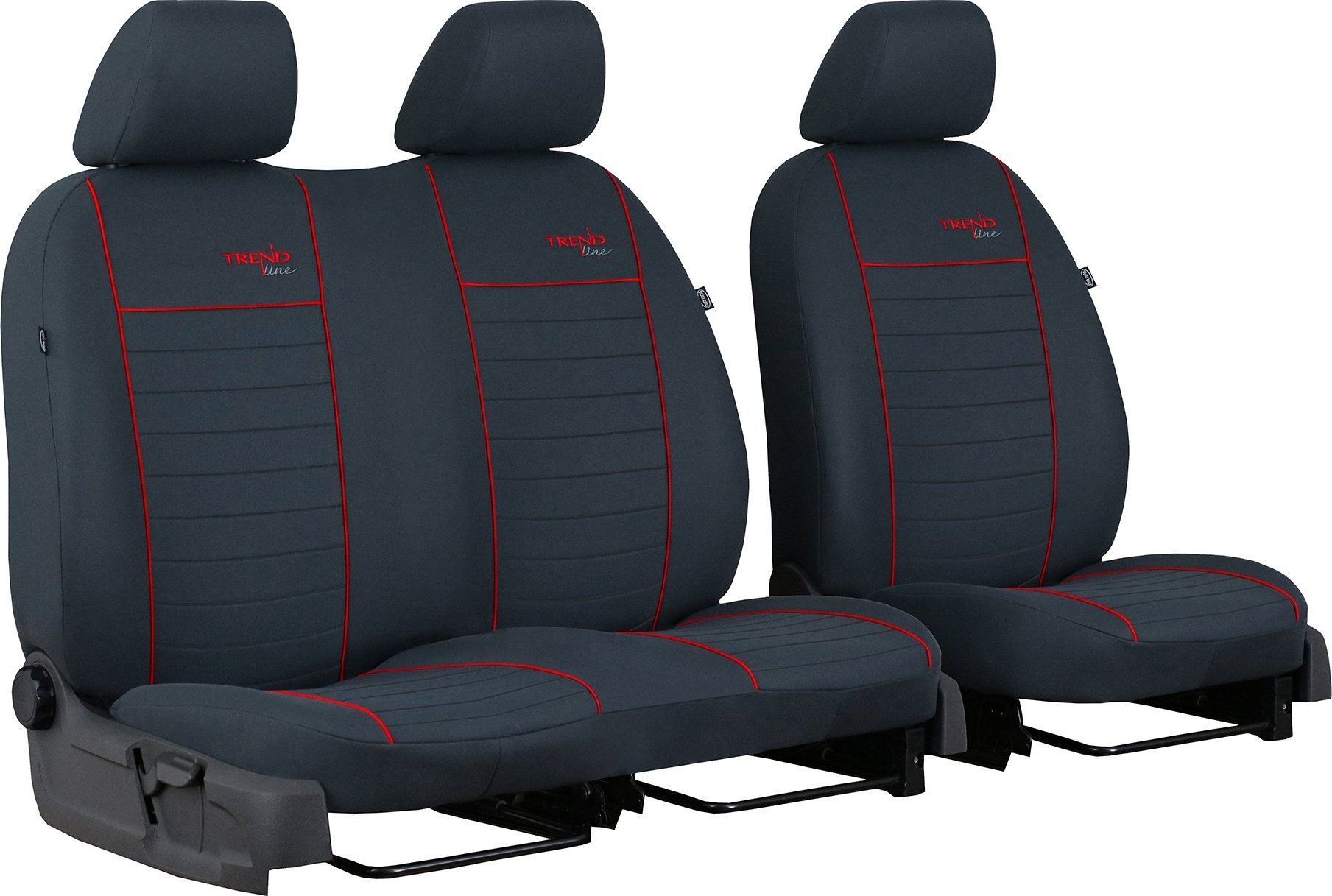 Pok-ter Pokrowce uniwersalne Trendline bus/van 2+1 (czerwone)