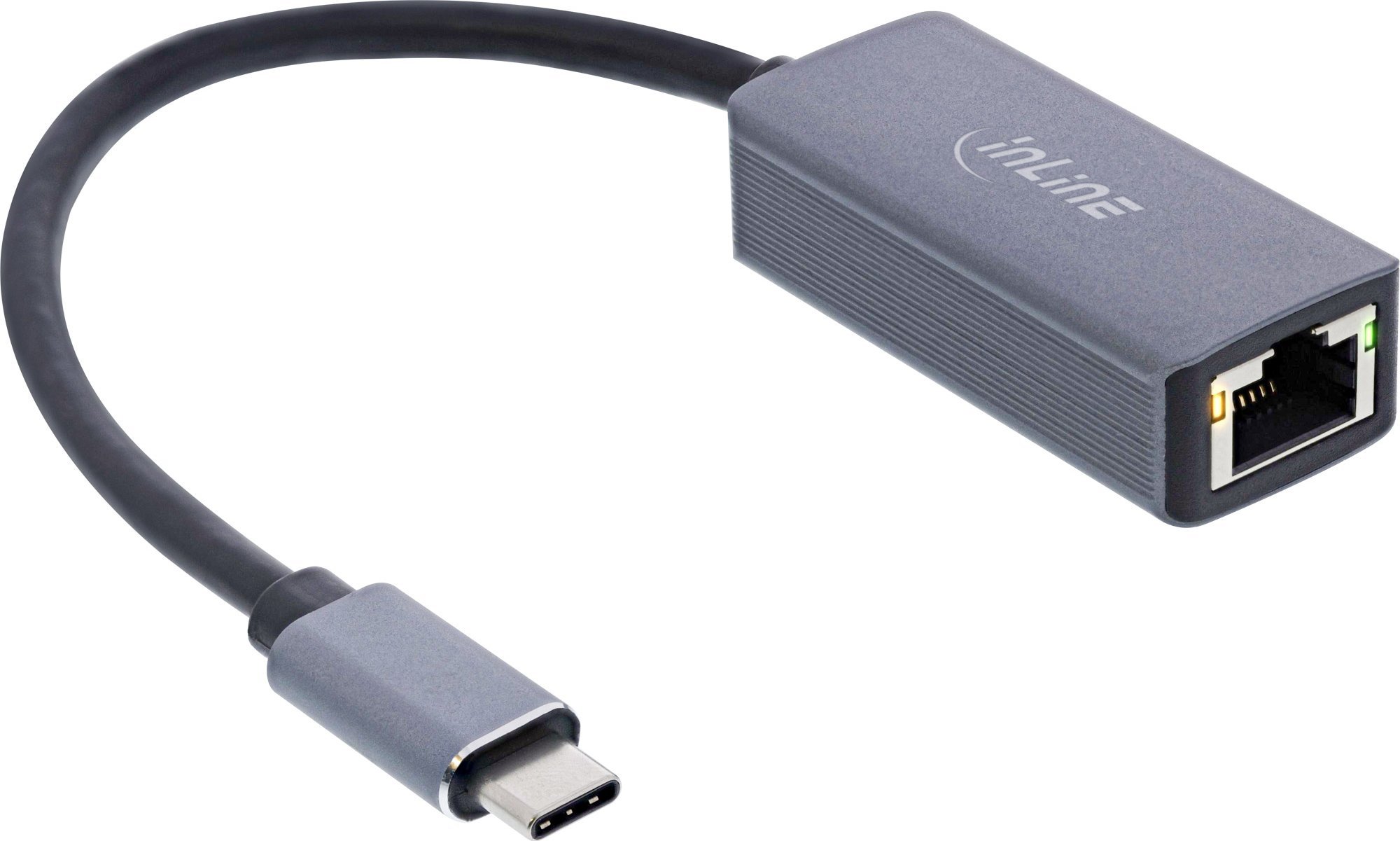 Karta sieciowa InLine InLine® USB 3.2 to 2.5G ethernet network adapter cable, USB Type-C to RJ45