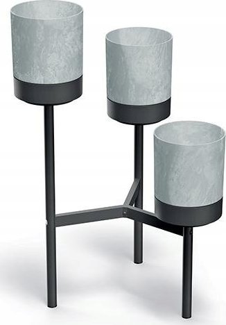 Prosperplast Kwietnik niski Doniczki trójnóg Loft IKD3L Szary