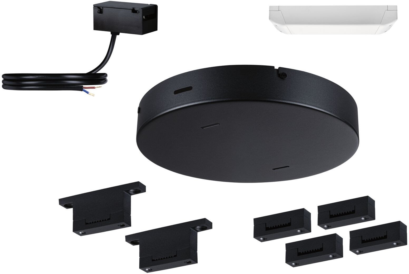 Zestaw instalacyjny z transformatorem systemu ULine max.150W 230V/48V czarny / aluminum