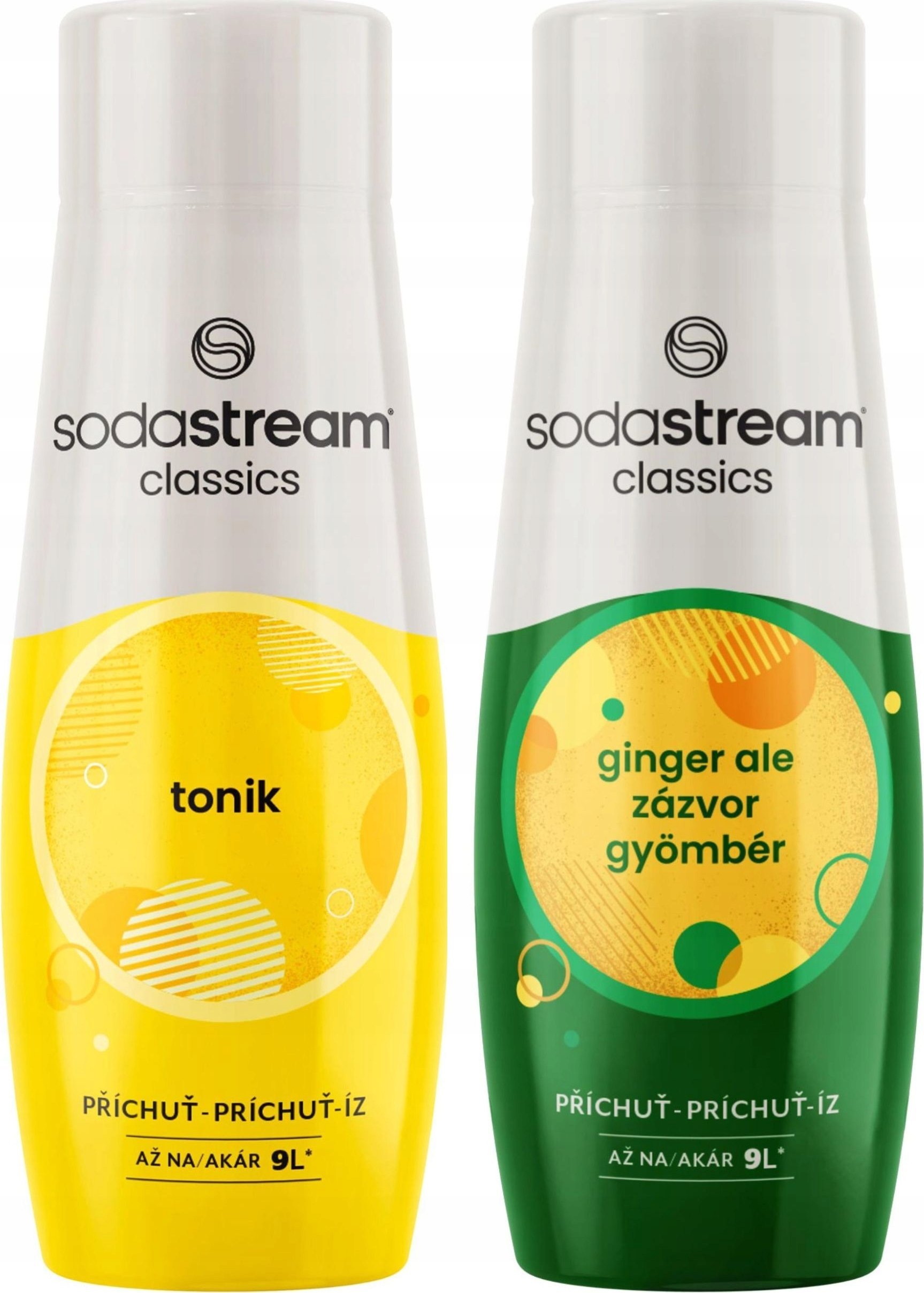 SODASTREAM Tonic + Imbir Ale zestaw syropów do saturatora 2 szt.