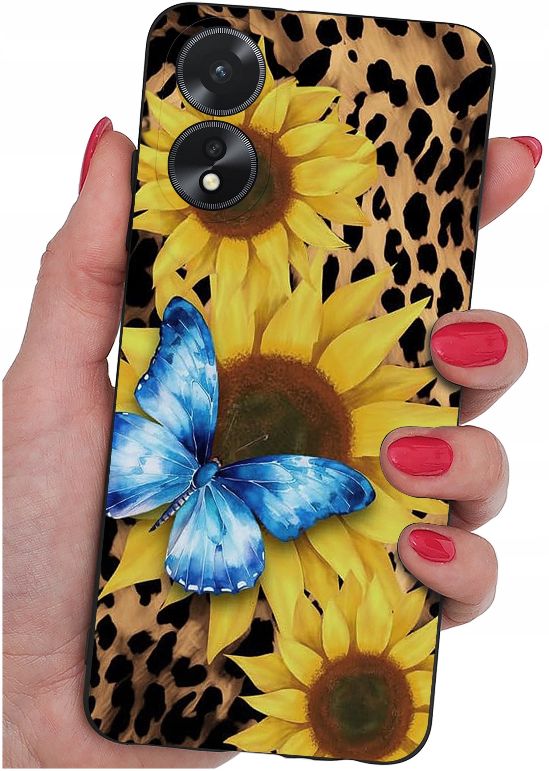 ETUI do Oppo A38 4G WZORY |SILIKONOWE MATT CASE + SZKŁO 9H