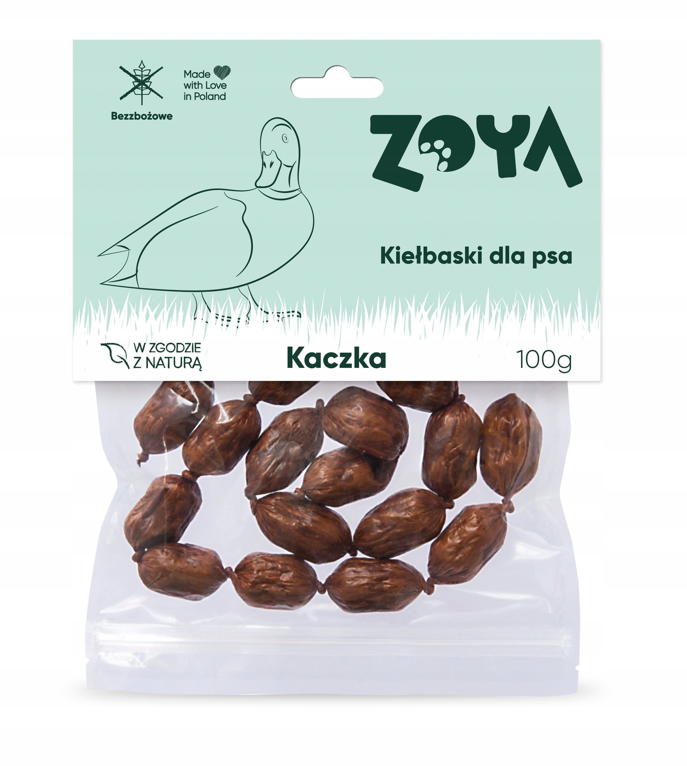 Zoya Kiełbaski z kaczki przysmak dla psa 100g