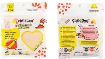 Ciastolina naturalna biała w saszetce 125g EDUKAMP