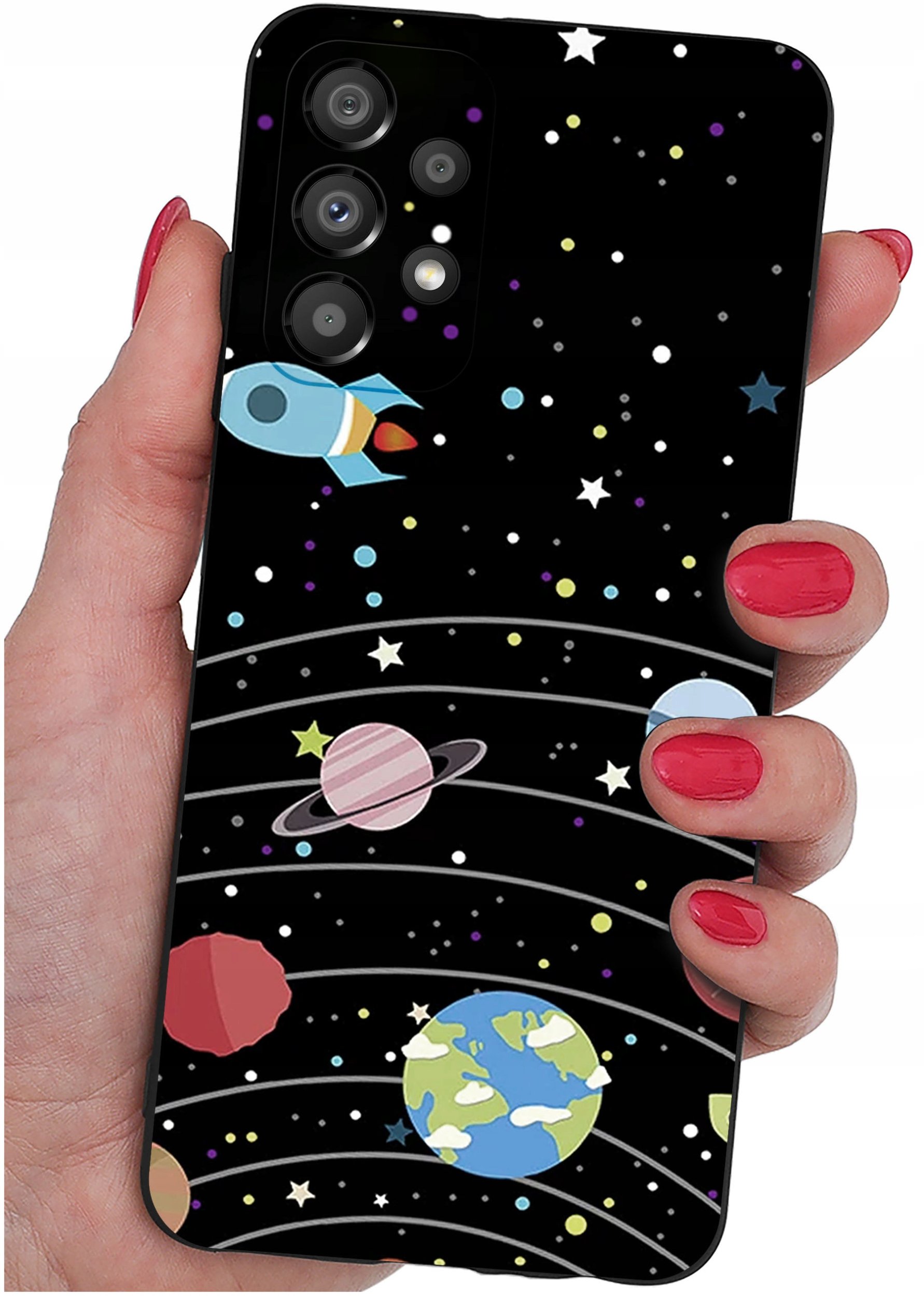 ETUI do Samsung Galaxy A53 5G WZORY |SILIKONOWE MATT CASE + SZKŁO 9H