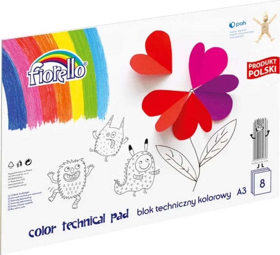 Fiorello Blok techniczny A3 8k kolorowy