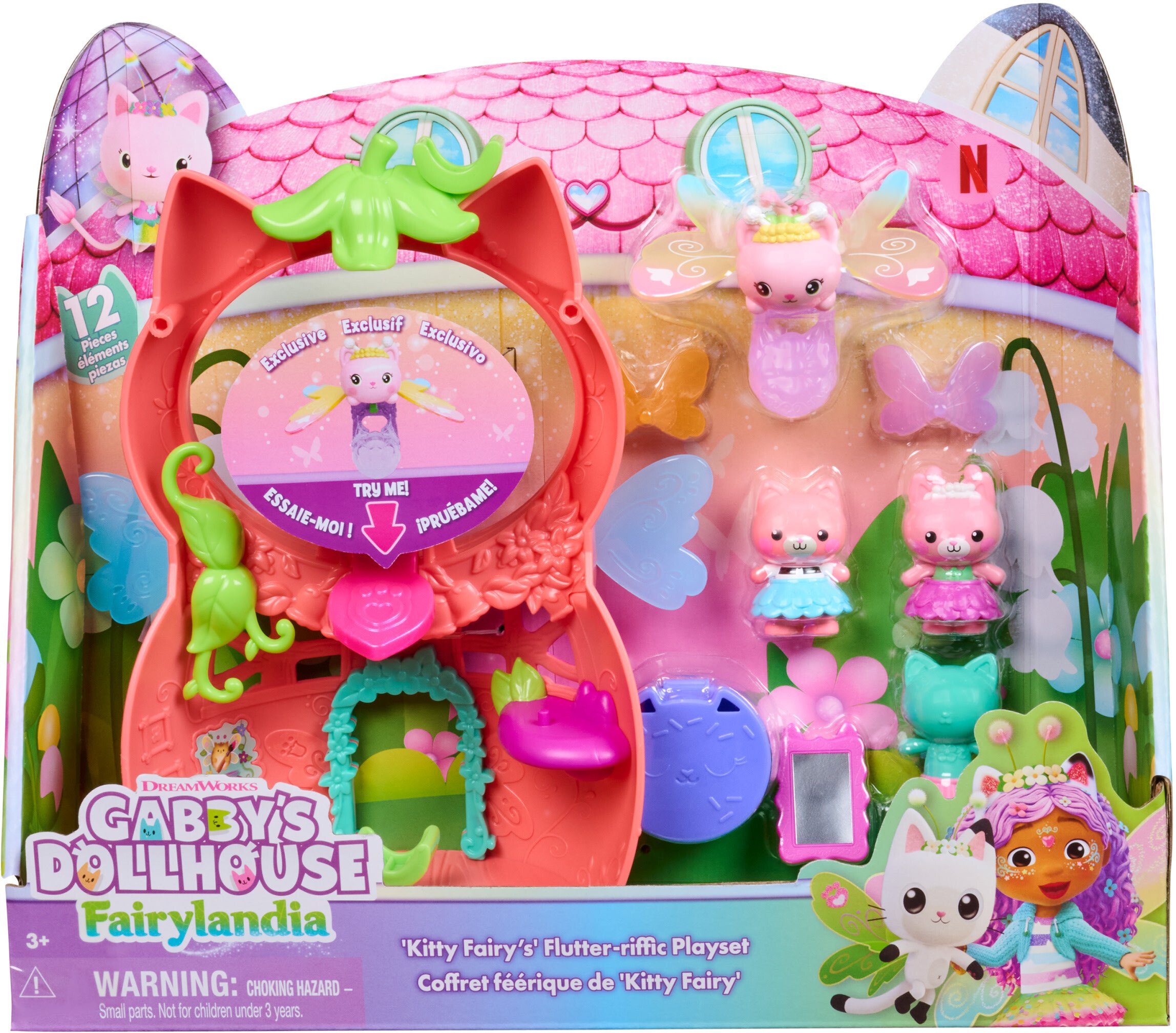 Gabby's Dollhouse Flutter-riffic Fairy Playset