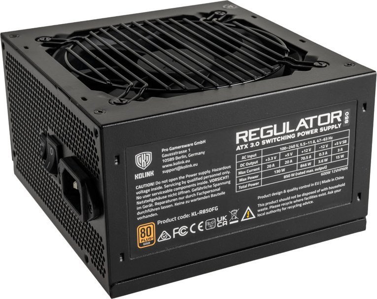 Zasilacz Kolink Regulator 850W (KL-R850FG)
