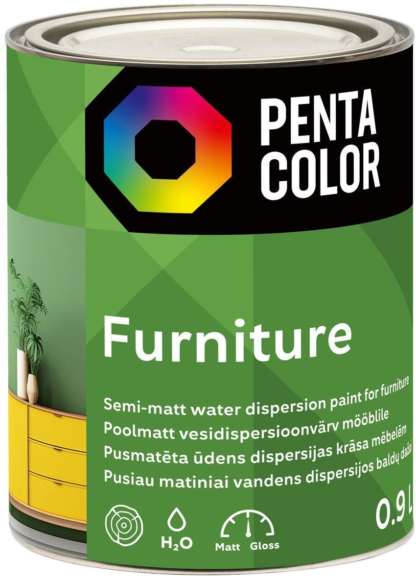 PAINT PENTACOLOR FURNITURE SEM MATT 0.9L