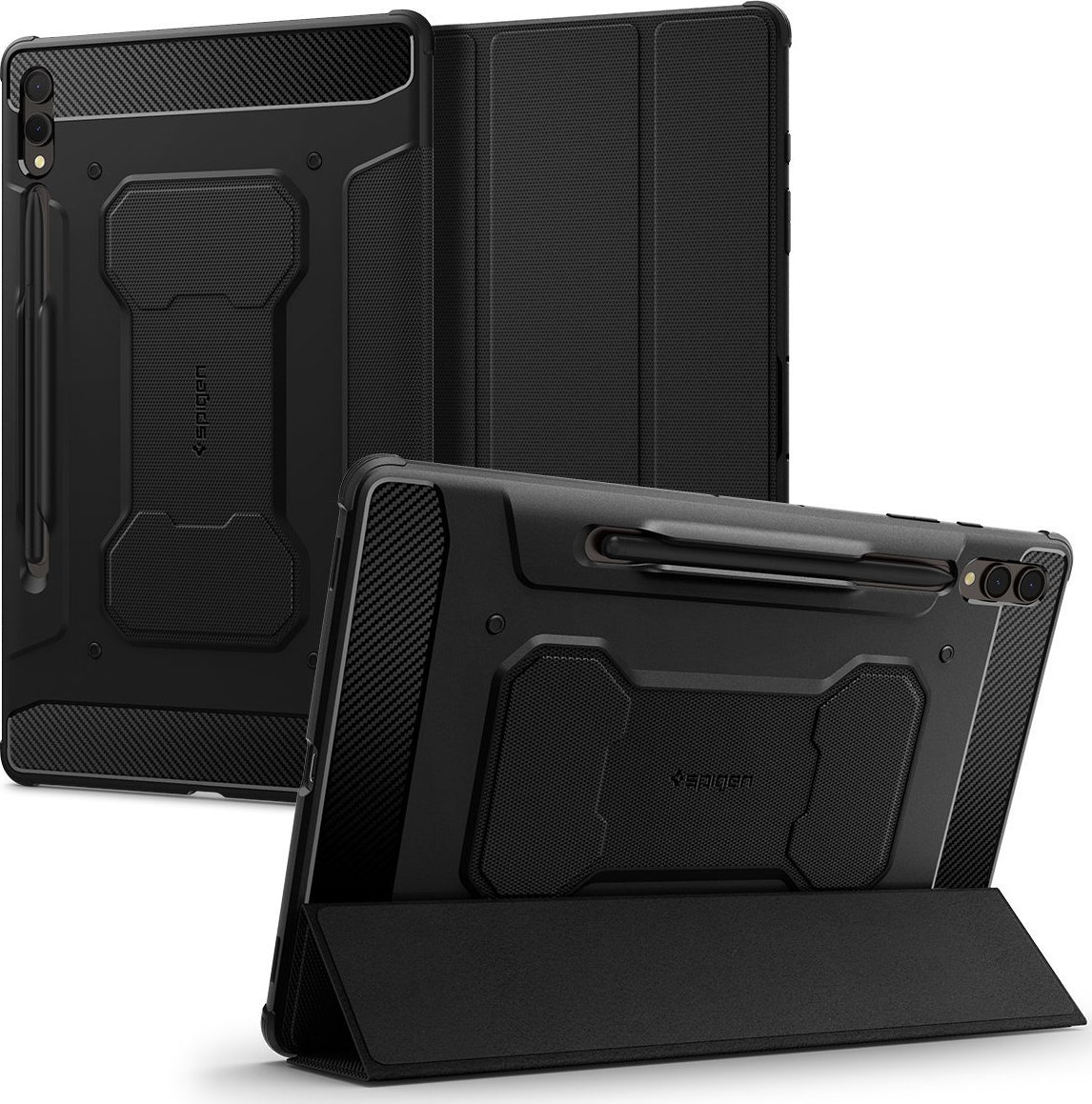 Etui na tablet Spigen Spigen Rugged Armor Pro, black - Samsung Galaxy Tab S9+
