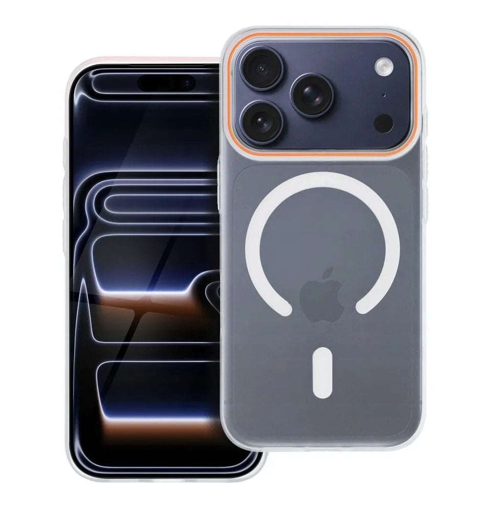 Futerał GO ORANGE kompatybilny z MagSafe do OPPO Reno 14F transparentny