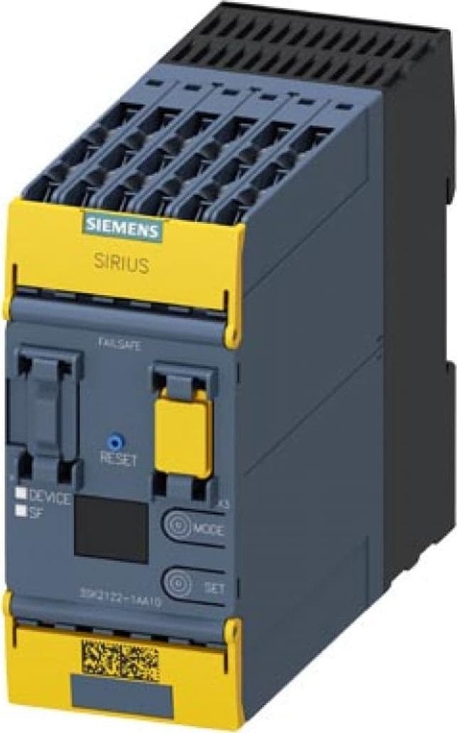 Siemens Przekaźnik bezpieczeństwa SIRIUS Basic unit 3SK2 series 20 F-DI, 4 F-DQ, 2 DQ, 24 V DC 3SK2122-1AA10