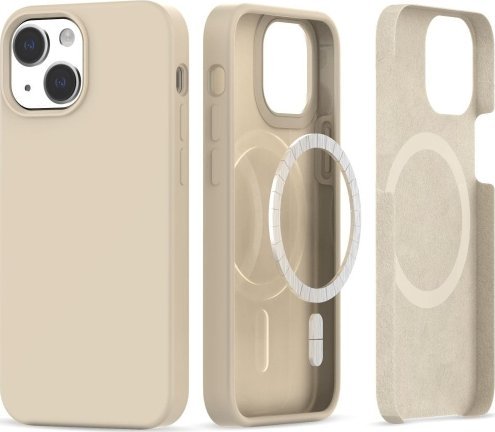 Tech-Protect TECH-PROTECT SILICONE MAGSAFE IPHONE 13 / 14 BEIGE
