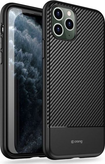Crong Crong Prestige Carbon Cover Etui do iPhone 11 Pro Max (czarny)