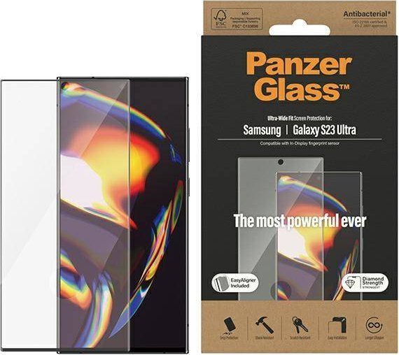 PanzerGlass Szkło hartowane z aplikatorem do Samsung Galaxy S23 Ultra ™ Ultra-Wide Fit