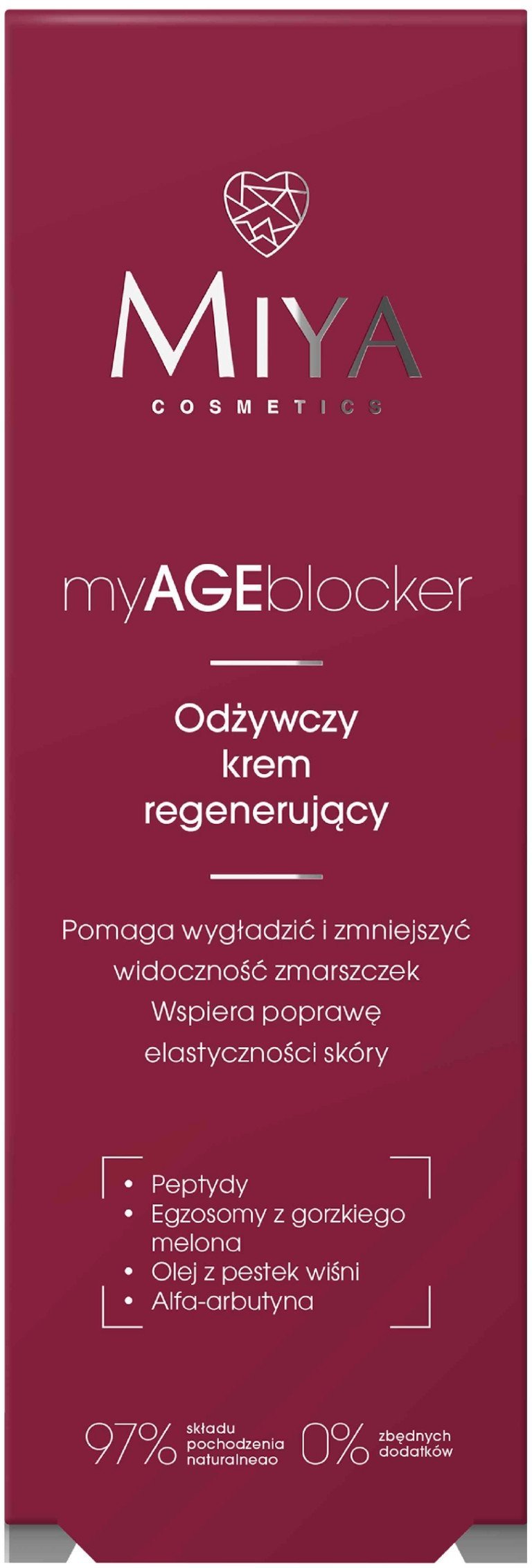 MIYA myAGEblocker Odżywczy krem regenerujący 50 ml