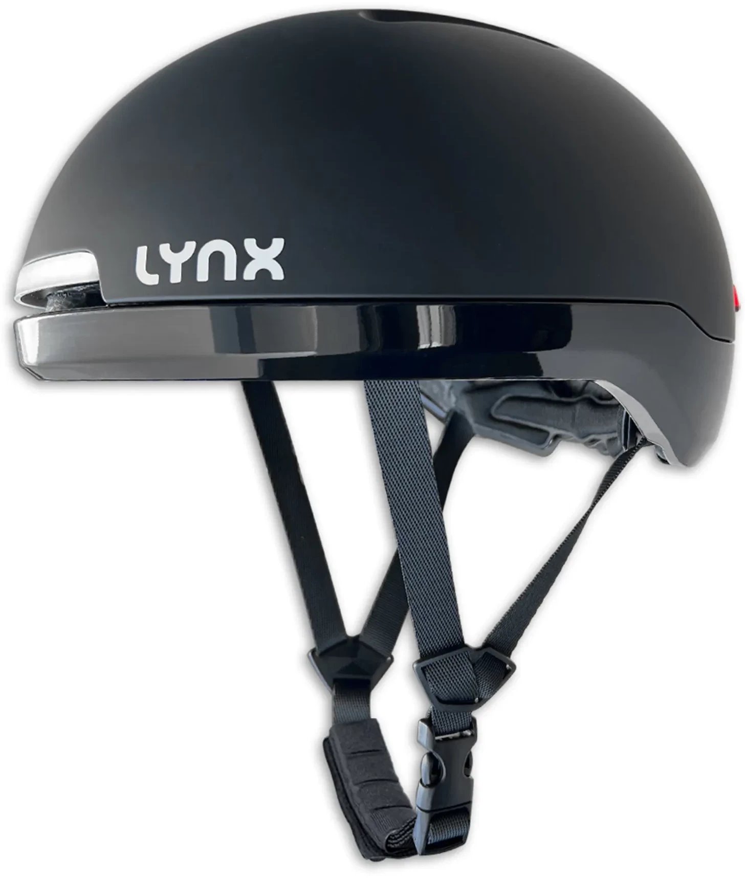 FORCE Kask rowerowy Lynx Citylight czarny z oświetleniem USB 59 - 62 cm