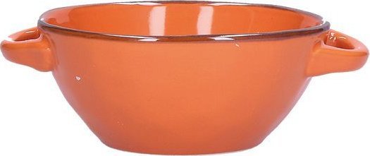 NPC Polska Rose&Tulipani Zestaw 4 misek do zupy z kamionki 600 ml pomarańczowe