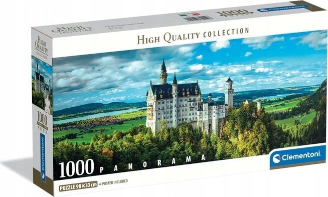 Clementoni Puzzle Panorama The Neuschwanstein Castle 1000 elementów (39940)
