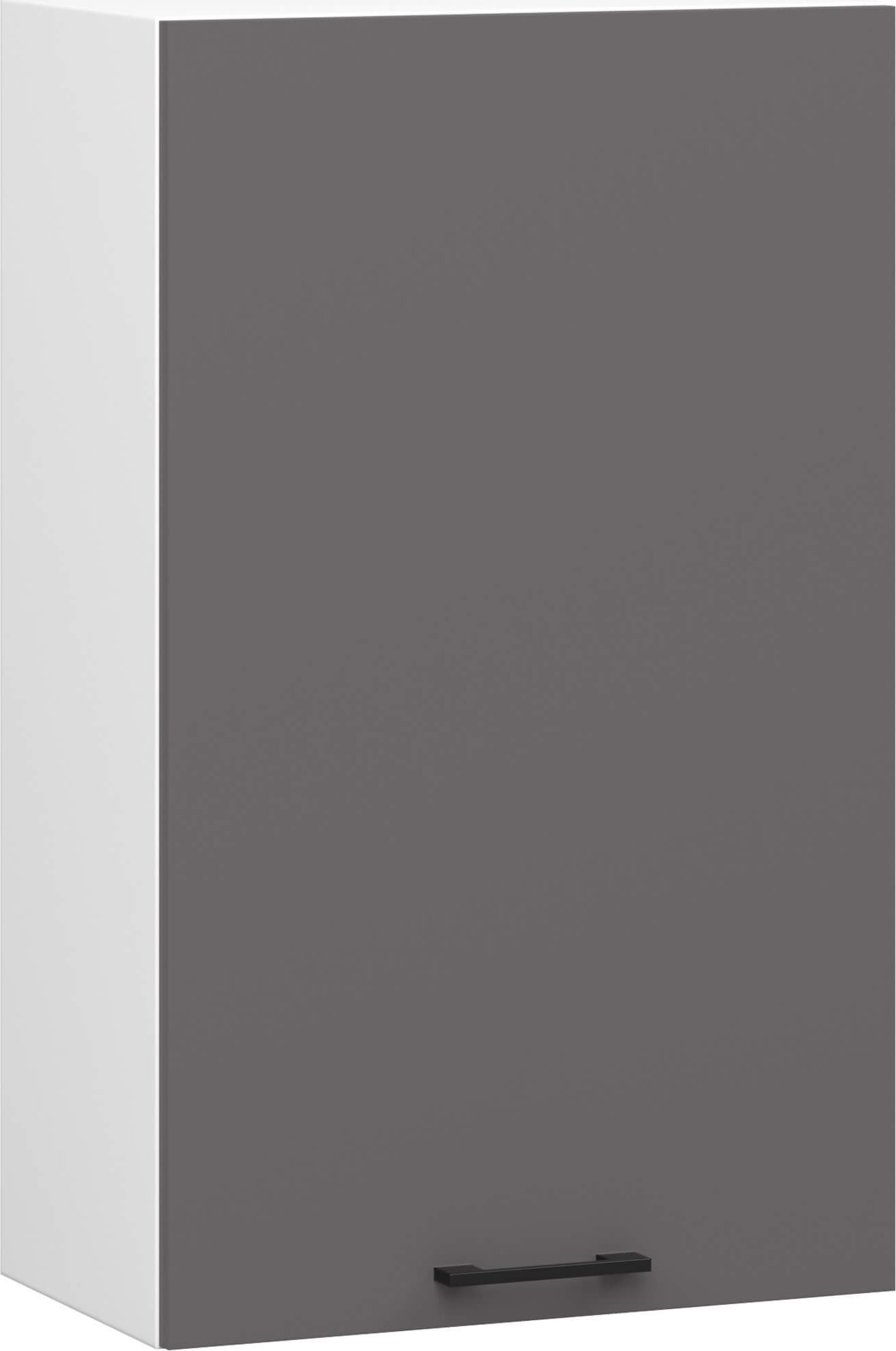 Szafka kuchenna wisząca OLIWIA 50x72 cm 1 drzwi 2 półki - biała-grafit szary