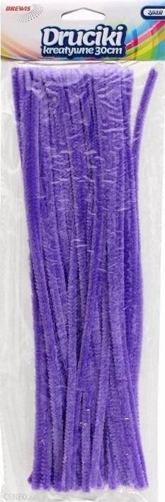 BREWIS Druciki kreatywne fioletowe 40szt