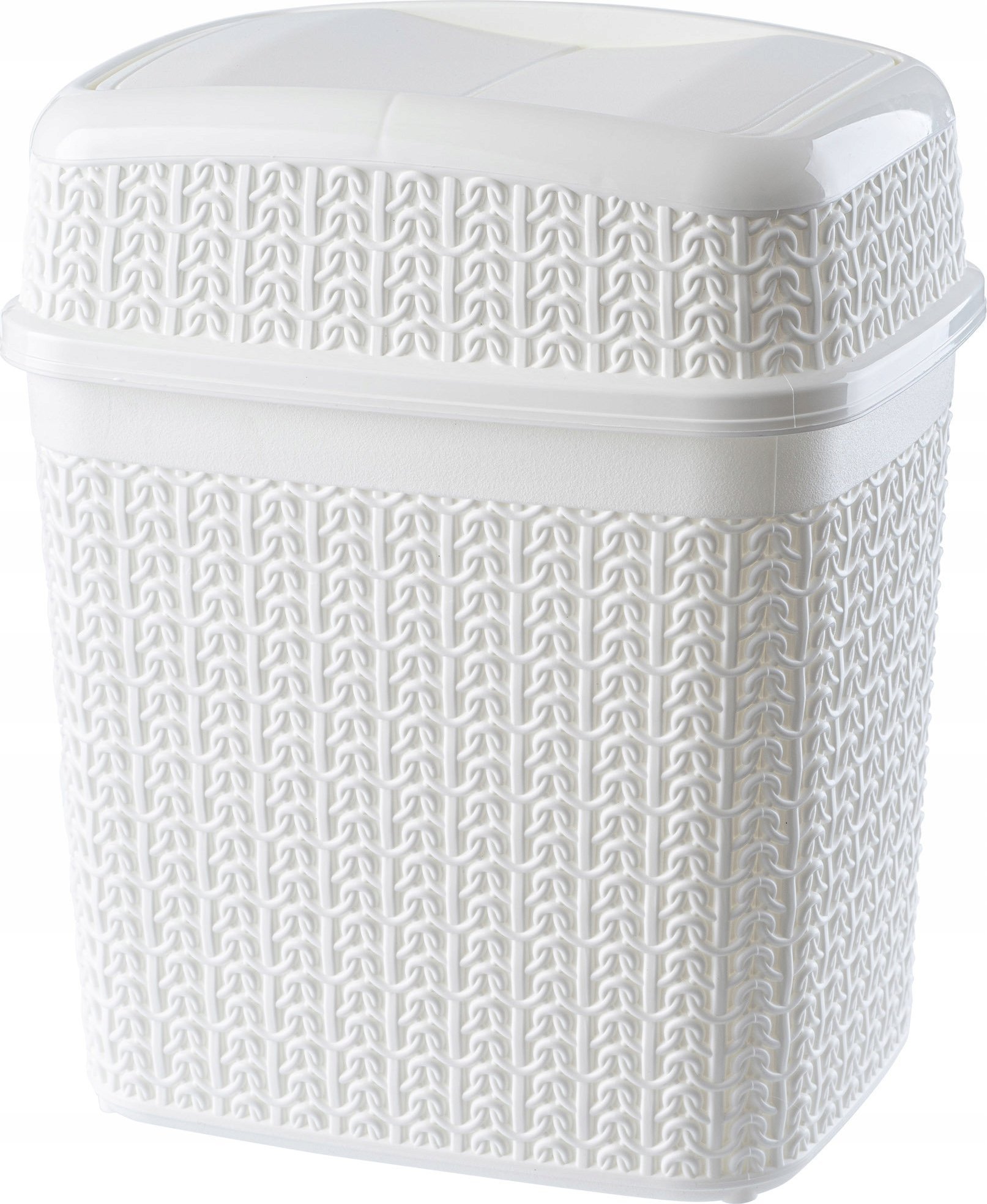 Kosz na śmieci Kadax uchylny biały