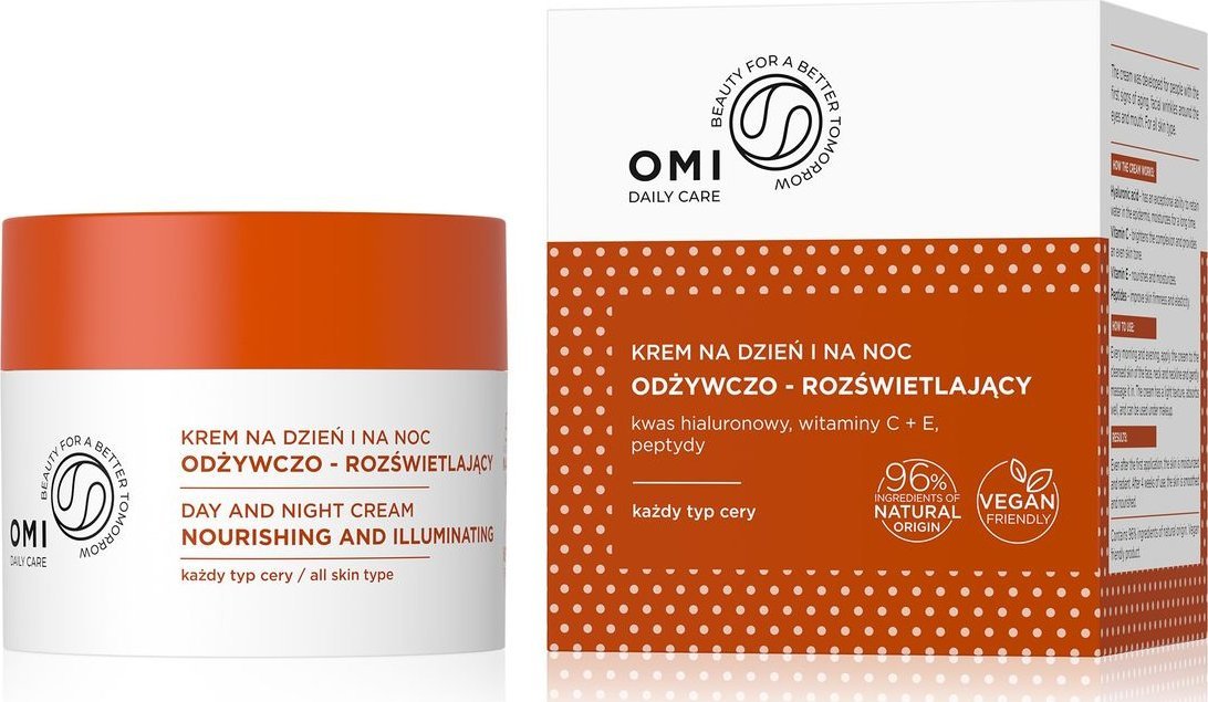 Allvernum OMI Daily Care Krem odżywczo-rozświetlający na dzień i na noc-każdy rodzaj cery 50ml