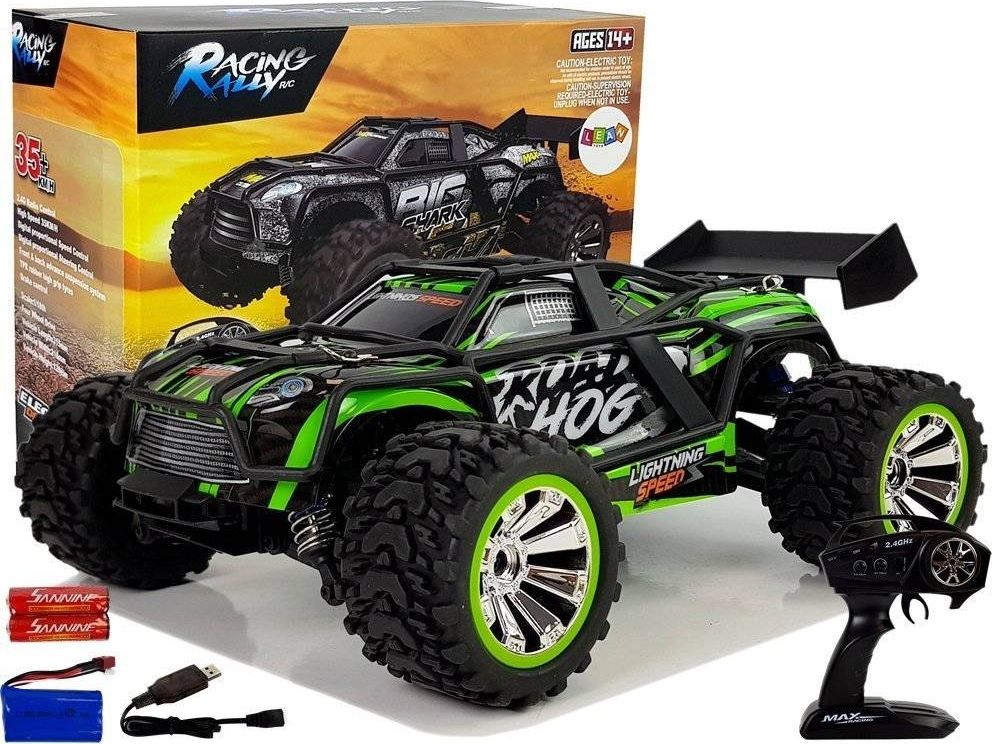 Lean Sport Auto Off-Road Zdalnie Sterowane Zielone 2.4G 1:18 35 km/h Kontrola Prędkości