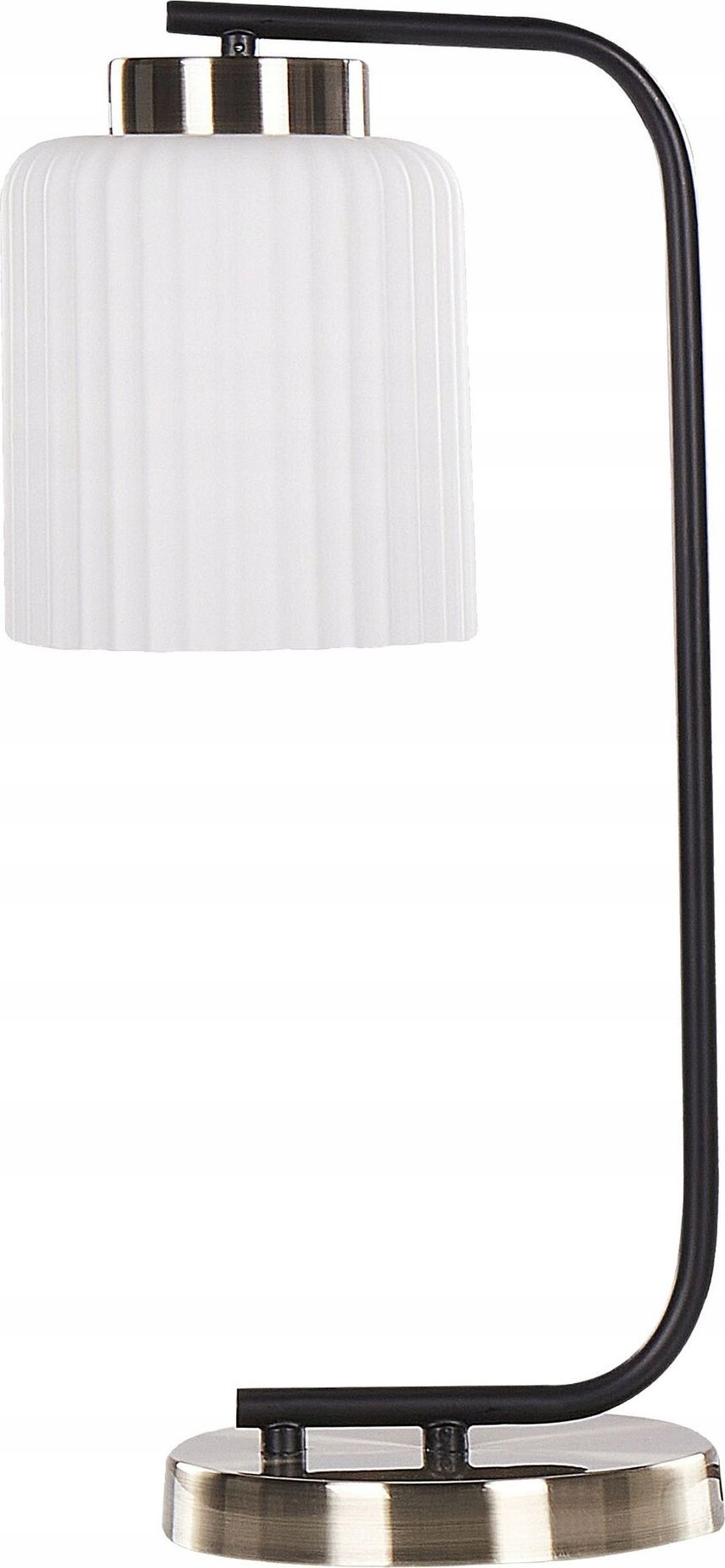 Lampa stołowa Beliani Lampa stołowa metalowa mosiężno-czarna CAUDELO