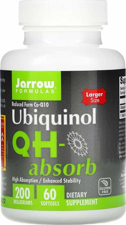 JARROW FORMULAS Jarrow Formulas - Ubiquinol QH-absorb, 200mg, 60 kapsułek miekkich