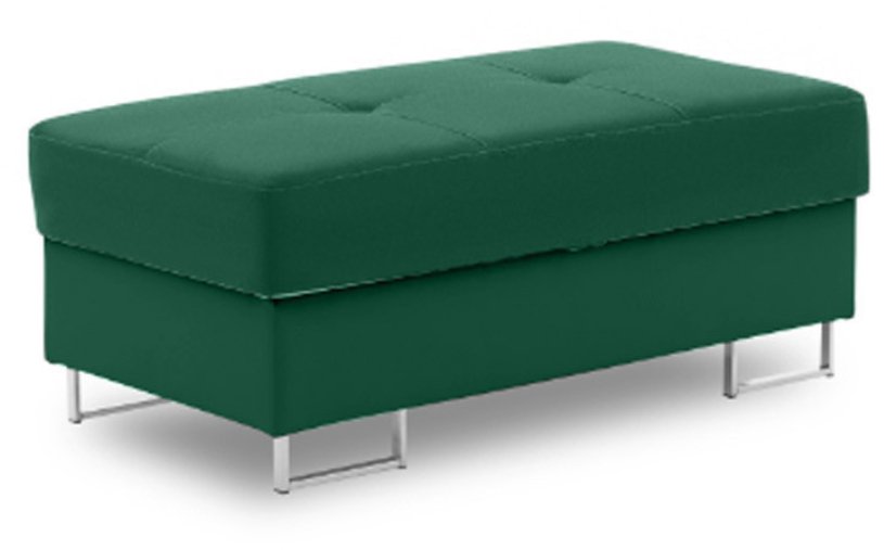 Pufa otwierana, siedzisko, Bellezza, 108x57x43 cm, butelkowa zieleń | TYLETEGOTU