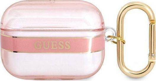 Guess Etui ochronne Strap Collection do AirPods Pro różowe