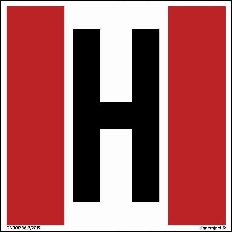 Dymo Hydrant Zewnętrzny H - Tabliczka Sztywna 200X200 Libres Polska Sp Bb013_200X200_Pn 5904937049154