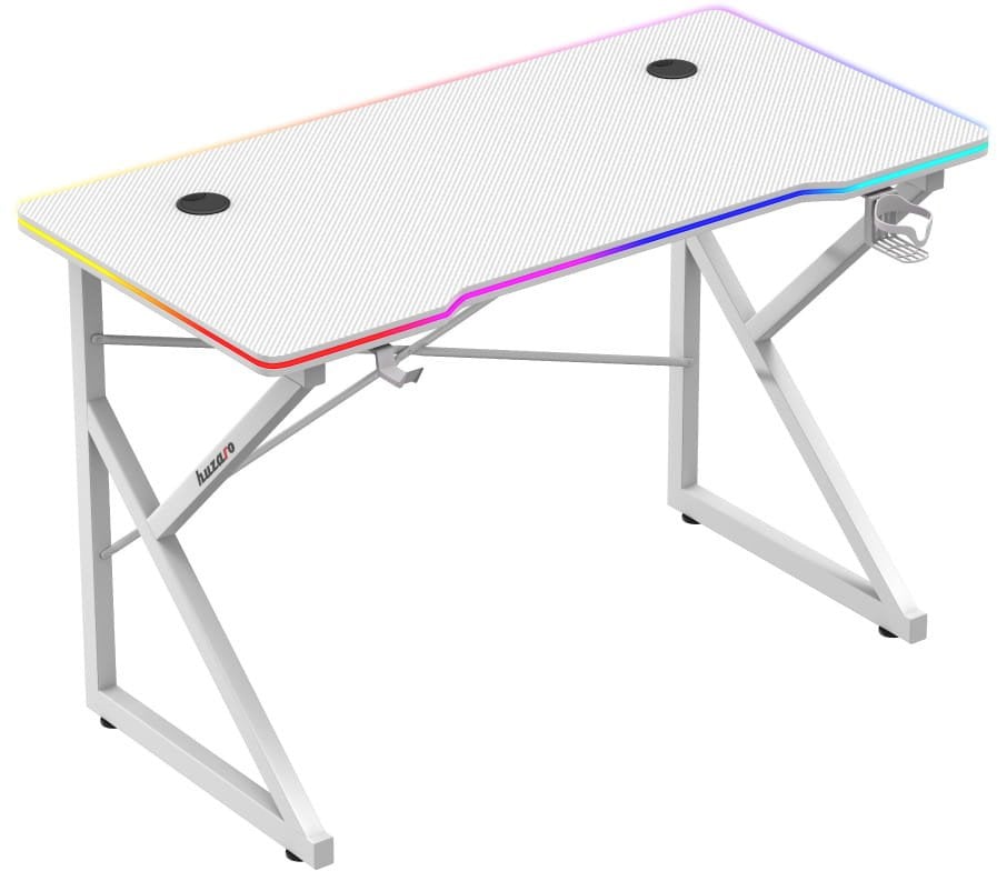Biurko Huzaro Hero 1.7 RGB White Białe 120 cmx60 cm
