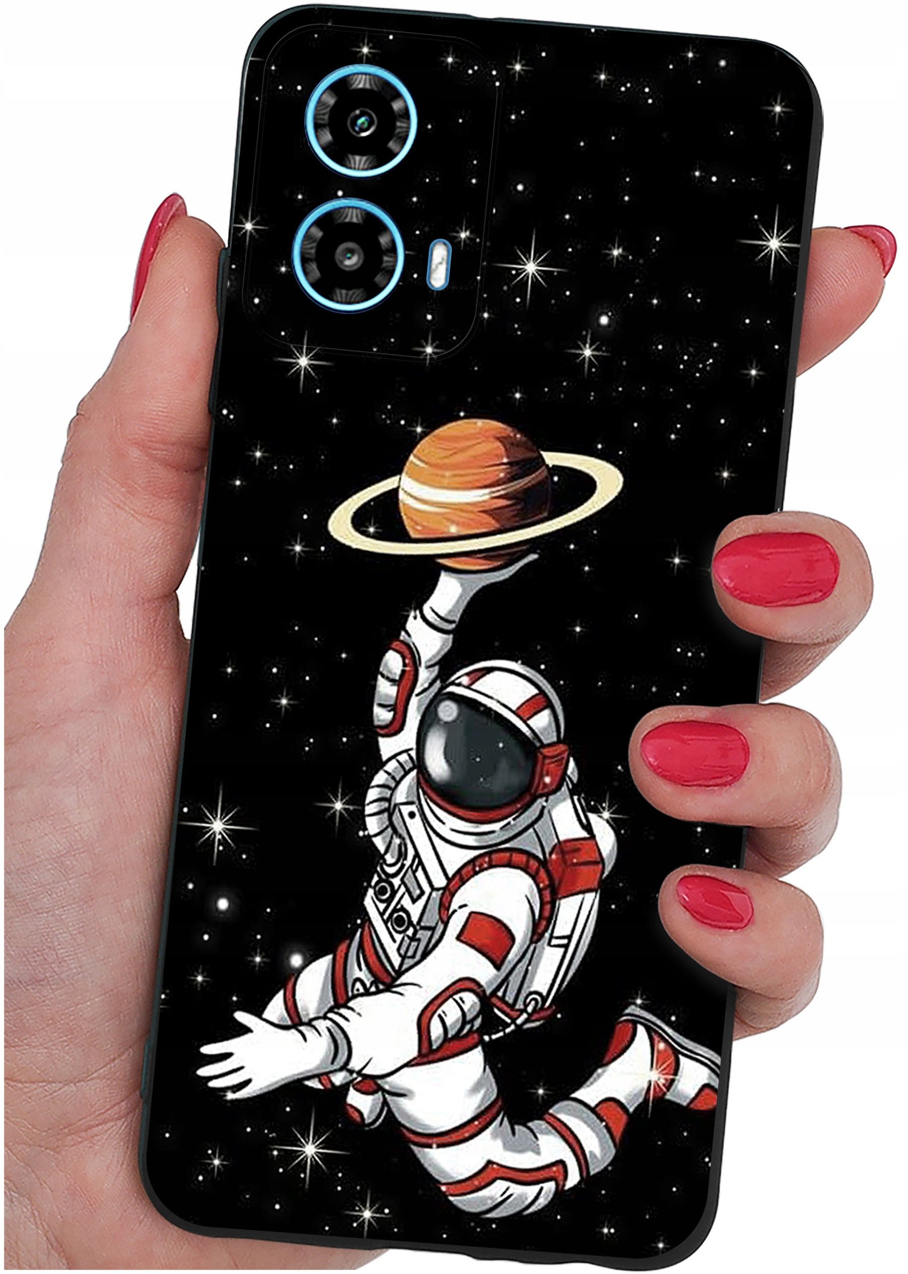 ETUI do Motorola Moto G34 5G WZORY |SILIKONOWE MATT CASE + SZKŁO 9H