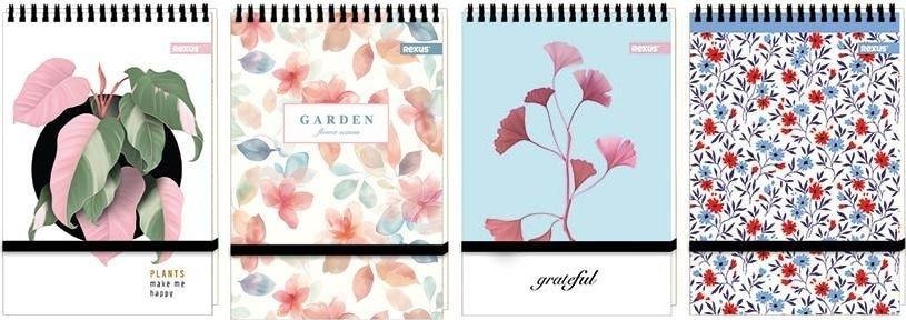 Beniamin Kołonotes A6/96 kratka flower (10szt)