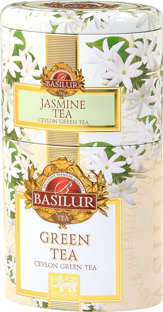 Basilur Basilur JASMINE & GREEN herbata zielona 2w1 JAŚMINOWA puszka - 100 g