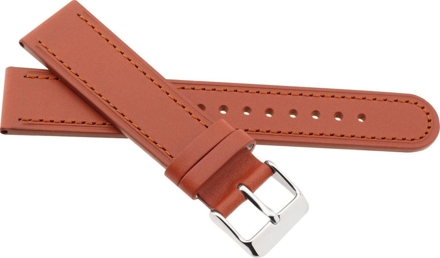 JVD Skórzany pasek do zegarka 12 mm JVD R41603-12 brązowy