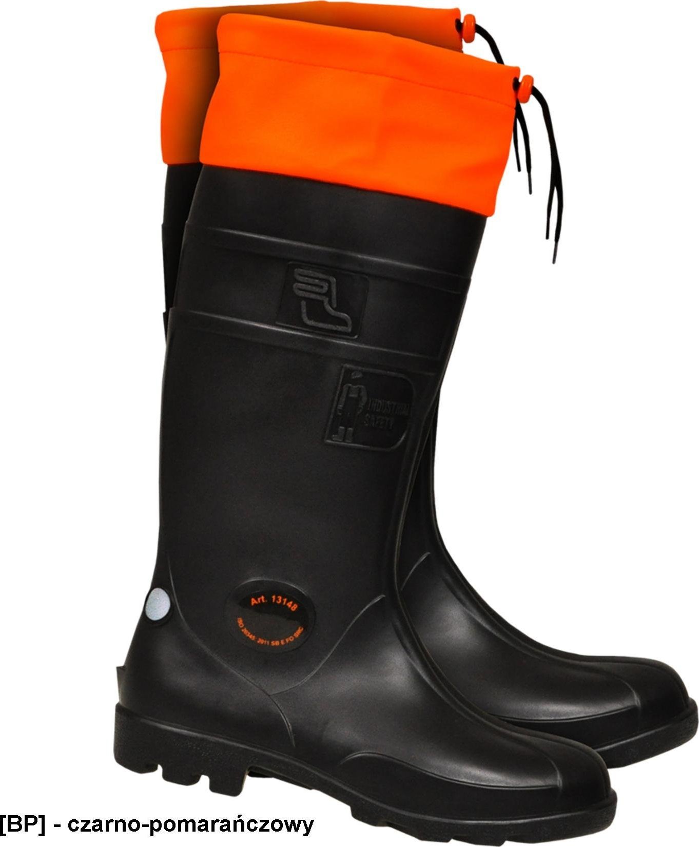 Fagum-Stomil BFPCV13148 SB SRC - buty zawodowe z PCV, podnosek, wodoodporny kołnierz ze ściągaczem, odblaski 41