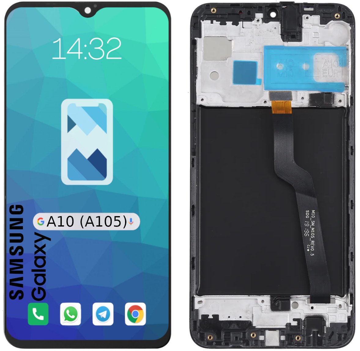 Wyświetlacz LCD Ekran Szybka Dotyk do Samsung Galaxy A10 A105 | RAMKA