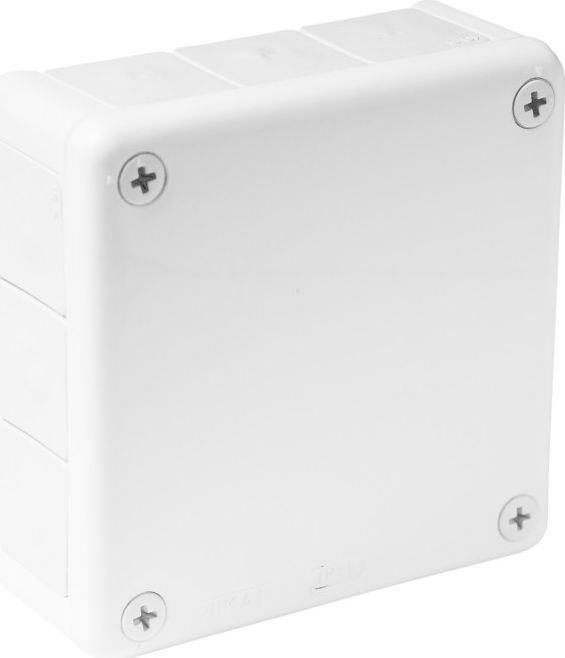 ViPlast 051-01 puszka n/t biała bez zacisków z dławnicami bezgwintowymi 12-wlotowa wym/zew 118x118x46 mm IP55 ViPlast 3740