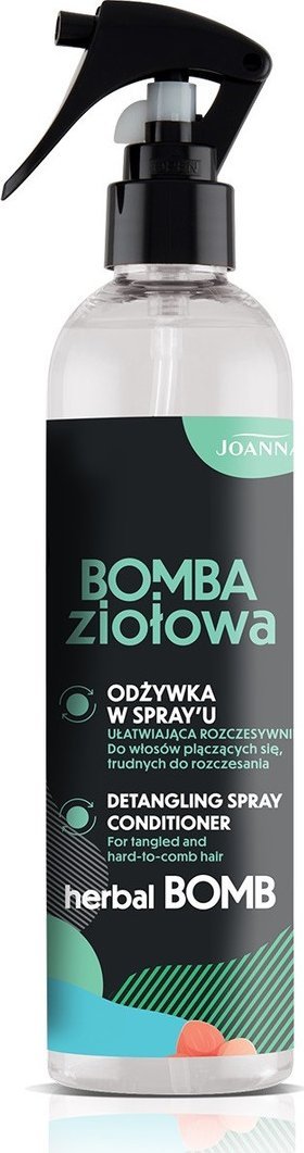 Joanna Bomba ziołowa odżywka w spray`u ułatwiająca rozczesywanie do włosów plączących się i trudnych do rozczesania 300ml