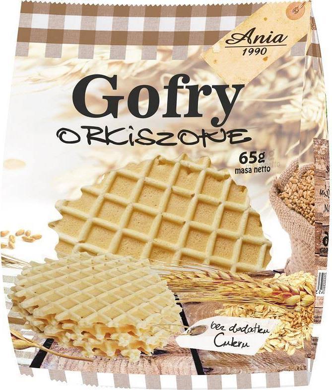 Ania Gofry orkiszowe bez cukru 65 g