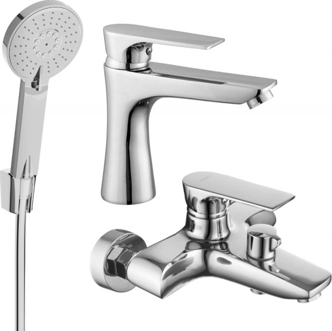 Mexen Mexen Axel R40 zestaw wannowy, chrom - 73803R40-00