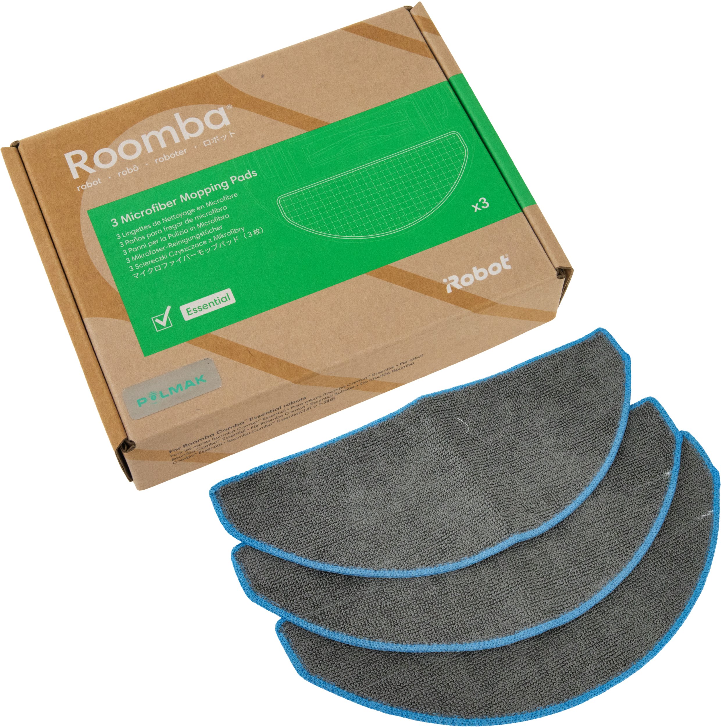 3x Nakładka do mopowania z mikrofibry do iRobot Roomba Combo Essential/Essential 2