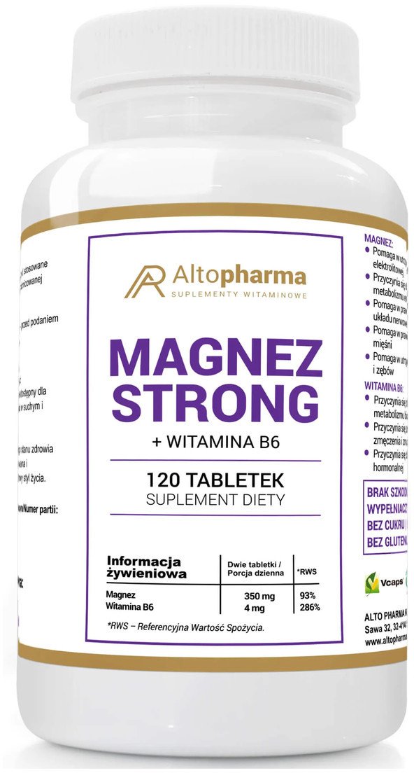ALTOPHARMA_Magnez Strong Witamina B6 suplement diety 120 tabletek