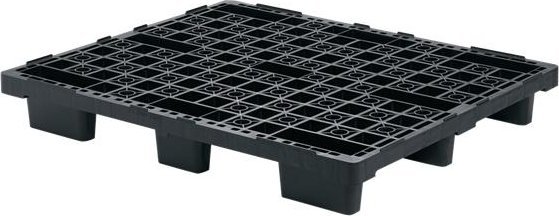 Becker Paleta plastikowa ISO 1200x1000 mm, ażurowa, z bortnicami na krawędziach
