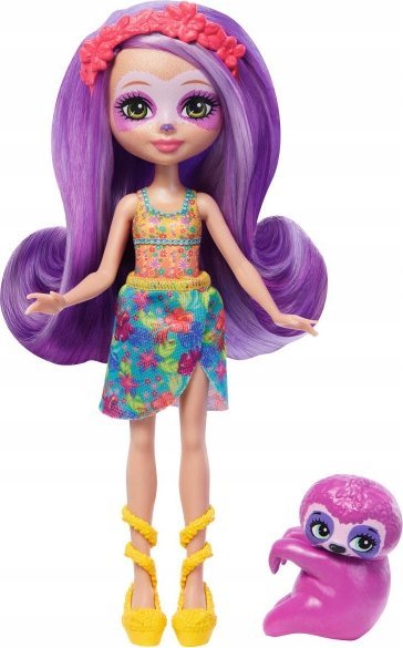 Mattel Enchantimals Lalka i zwierzątko Leniwiec (HRX82)