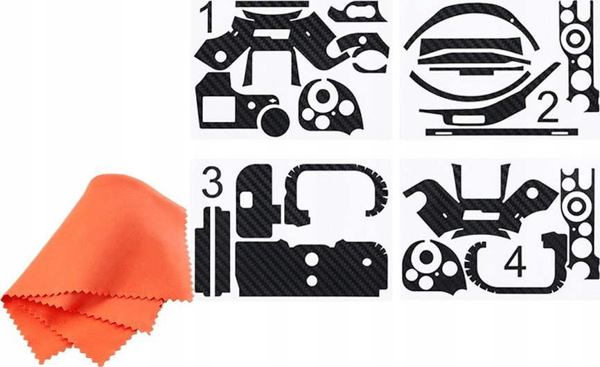 JJC Okleina na korpus aparatu JJC KS-Z7CF Carbon do Nikon Z6, Z7