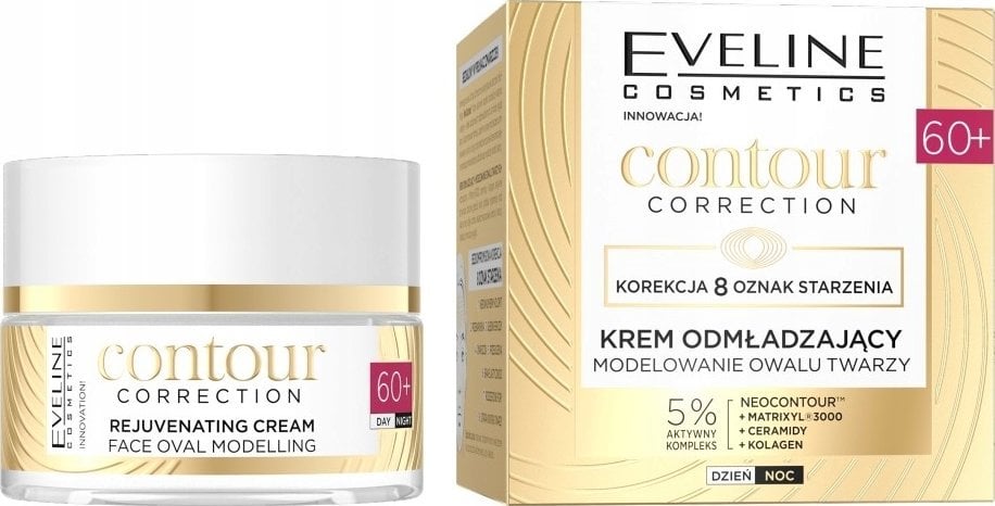Eveline Contour Correction krem odmładzający modelujący owal twarzy 60+ 50ml
